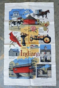 Fuerte Lincoln Hoosier Vintage Bandera de Indiana Corydon Indy 500 Puente Cubierto - Imagen 1 de 7