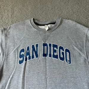 NEU Fruit of the Loom Pullover Herren Medium grau Sweatshirt San Diego Sofspun City - Bild 1 von 9