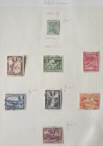 British Guayana Album Seite mehrere Briefmarken gebrauchter Zustand 1876-1934 - Bild 1 von 1