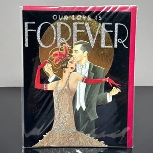 Papyrus VALENTINE'S DAY Card, Our Love Forever Art Deco — Clintons of London +✉ - Picture 1 of 5