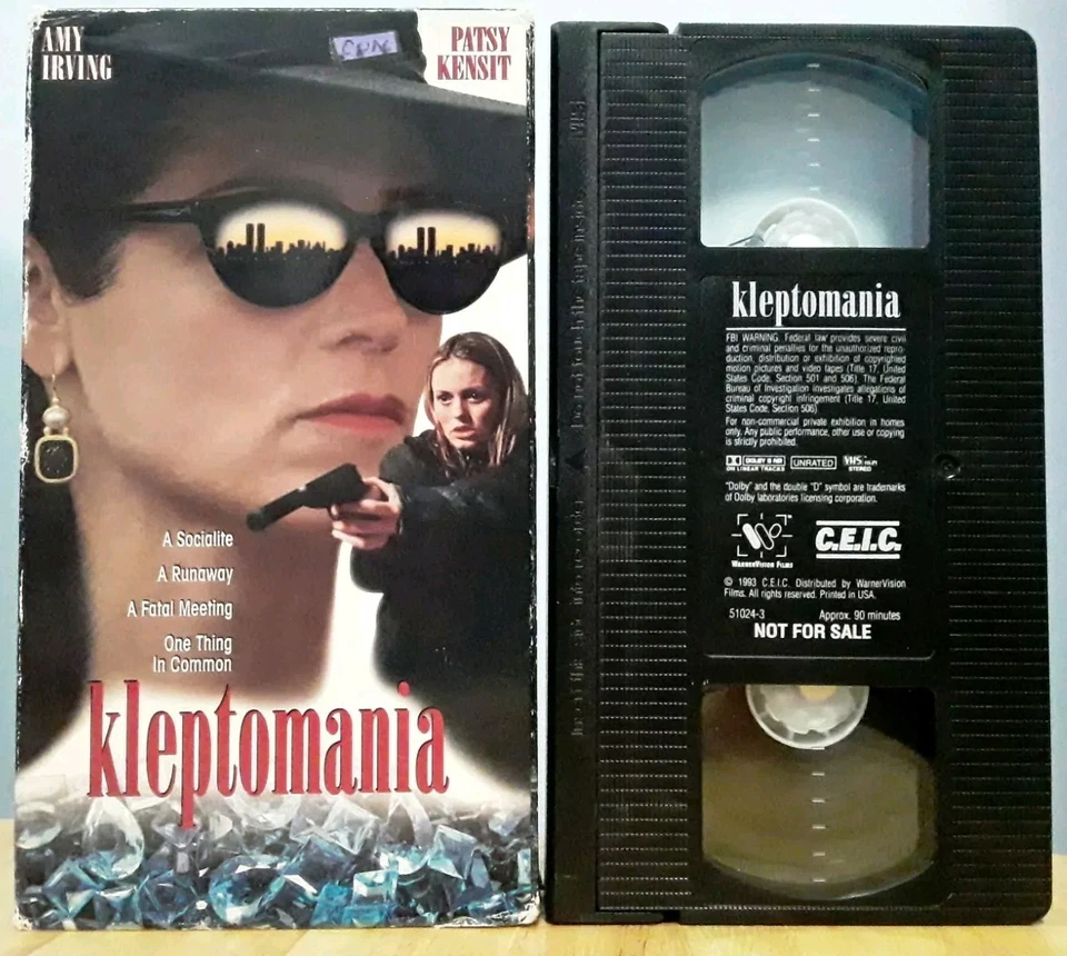 Kleptomania Patsy Kensit Amy Irving VHS Unrated Underworld Drama Thriller Brutal - Image 1 of 4