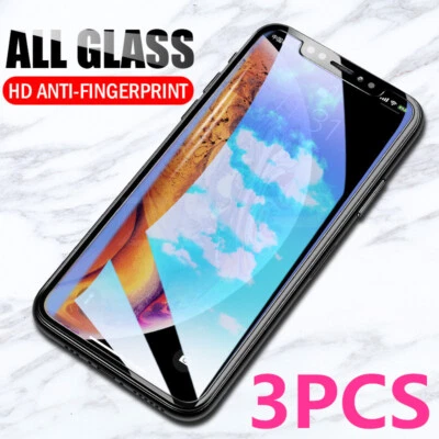 3X For iPhones 17 Pro 16 15 14 13 12 11 7 SE HD Tempered Glass Screen Protector - Image 1 of 4