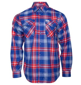 Dixxon Red Green Show 2.0 Red Blue Plaid Flannel Shirt - Picture 1 of 8