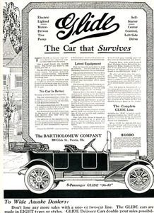1912 Original Glide 36-42 Ad. 5-Passenger Touring + Oakland Model 42 Pontiac MI - Picture 1 of 4