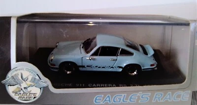 PORSCHE 911 RS 2.7 L CELESTE SCALA 1/43 DI UNIVERSAL HOBBY serie legend - Immagine 1 di 4