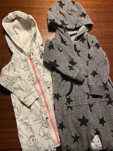 footless zip pajamas