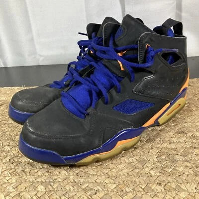 Talla 10 Nike Air Jordan 555475 046 FLTCLB '91 Zapatilla Retro Negro Azul Naranja Foto 1 de 4