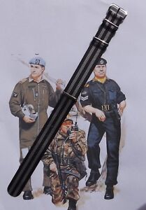 "Originals"  ADG NATO®  MoD watch strap Black/Grey Bond 22mm x 280mm OBG22
