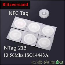1-50 NFC Tags Sticker 13.56MHz Ntag213 rund 25mm ISO14443A NTAG 213 RFID TAG