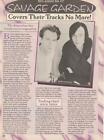 Savage Garden teen magazine pinup clipping Teen Beat Bop covers their tracks