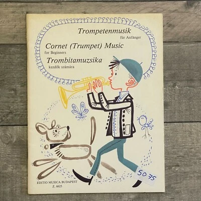 Cornet (Trumpet) Music for Beginners EDITIO MUSICA BUDAPEST Z. 6625 Sheet Music - Image 1 of 4