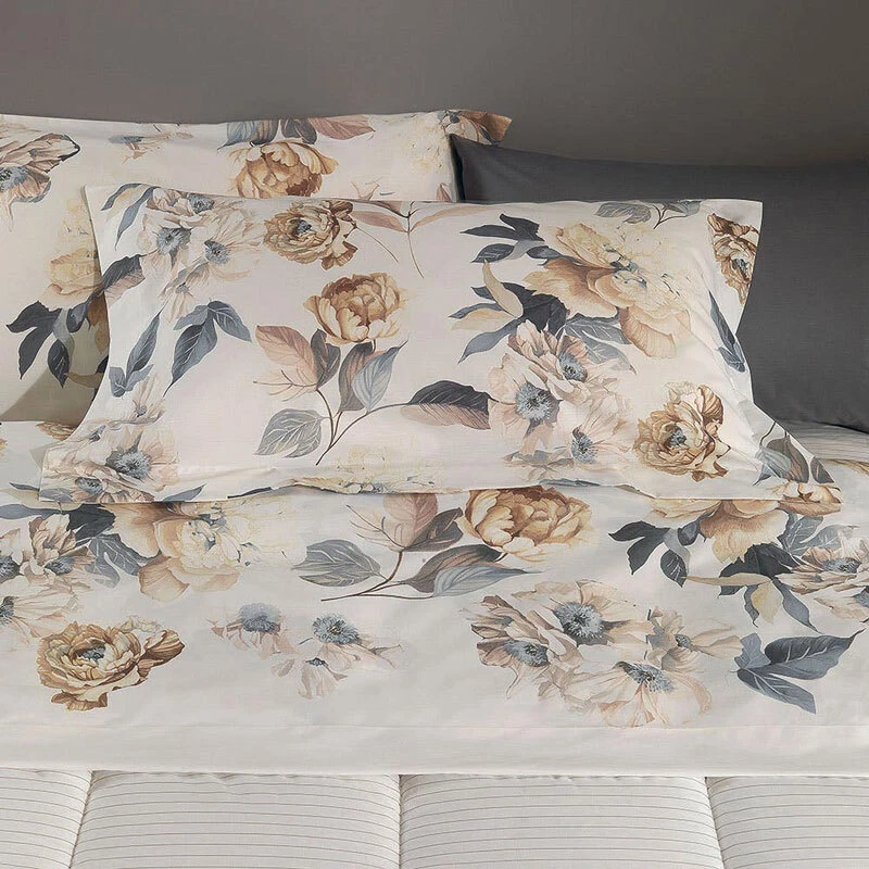 PEONY - Completo letto lenzuolo in flanella caldo cotone matrimoniale Gabel - Immagine 1 di 1