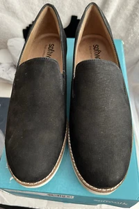 Softwalk Whistle S1810-001 Womens Black Wide Leather Loafer Flats Shoes 10.5W - Picture 1 of 8