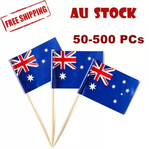 Australian Flag Food Picks Toothpick Toothpicks Cupcake Australia Day Tooth pick - Picture 1 of 7