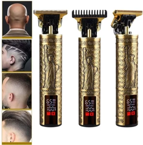 Professional Hair Clippers Trimmer Mens Barber Hair Cutting kit Machine Cordless - Picture 1 of 16