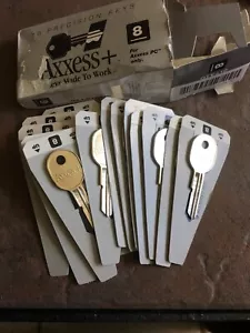 Axxess # 8 Key Keys Blank Assortment BOX OF 15 Locksmith Hardware Key shop - Picture 1 of 2