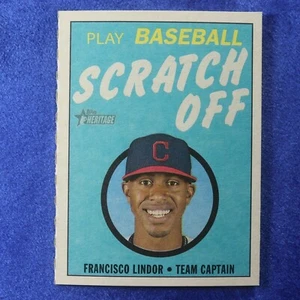 2019 Topps Heritage #12: Francisco Lindor [Scratch Off] (INS-182) - Picture 1 of 1