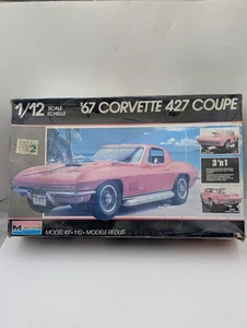 1:12 Monogram 1967 Corvette 427 Coupe Model Kit-#2801 - Picture 1 of 4