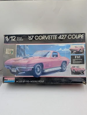 1:12 Monogram 1967 Corvette 427 Coupe Model Kit-#2801 - Image 1 of 4