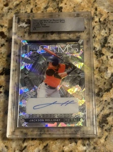 2023 Leaf Metal 1st Round Gems 1/1 Jackson Holliday ⚾ Auto Rookie Card Proof - Picture 1 of 2