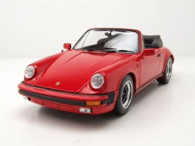 Porsche 911 Carrera Cabrio 1983 Rosso Modellino Auto 1:18 Minichamps - Immagine 1 di 4