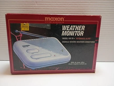 Brand New Maxon WX-70 Severe USA Weather Monitor AC or Battery Power - Image 1 of 4