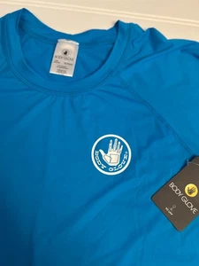 Body Glove Women's XL Standard Smoothies in-Motion S/S Blue Rashguard NWT - Picture 1 of 8