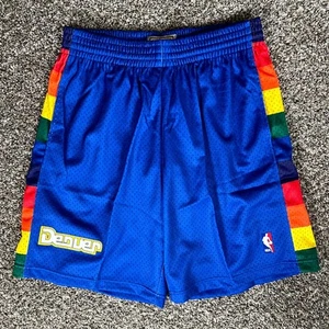 Mitchell & Ness Swingman Shorts Men's XL Blue Denver Nuggets Hardwood Classics - Picture 1 of 5
