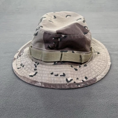 Military Boonie Hat Size 7 1/4 Chocolate Chip Camo Bucket Hot Weather Type II - Image 1 of 4