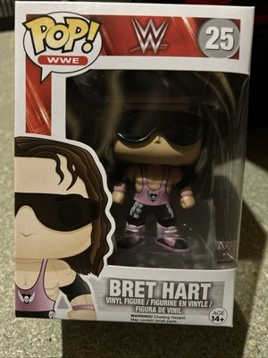 Funko Pop WWE Bret Hart #25 + Protector Gratis Foto 1 de 4