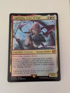 Lightning, Army of One Foil - Final Fantasy MTG English - Bild 1 von 4