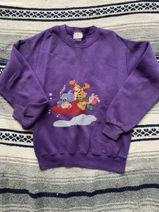 Vintage Purple Graphic Crewneck Winnie the Pooh Kids Size Medium(10-12) - Picture 1 of 6