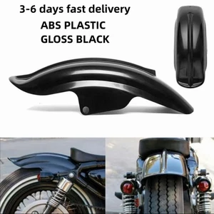 Heck Schlammschutz Fender für Harley Sportster Bobber Chopper Cafe Racer Schwarz - Bild 1 von 11