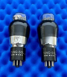 2 TUNG-SOL 6B4G Vacuum Tube w Box / Dual Flat Plate STRONG Gm & mA / 6V 2A3 6A3 - Bild 1 von 13