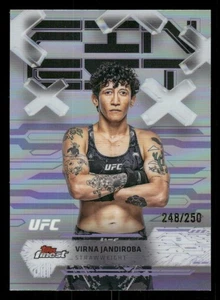 2025 Topps Finest UFC #21 Virna Jandiroba refractor púrpura/250 - Imagen 1 de 2