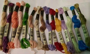 Pack 4: 15x DMC CROSS STITCH THREADS 8 METERS FREE POST - Picture 1 of 4