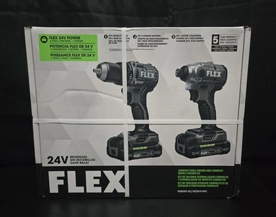 FLEX Compact Drill Driver & Compact Impact Driver Kit (FXM205-2A) - Image 1 of 2