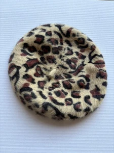 BARETT Baskenmütze Mütze LEOPARD LOOK rund ca. 28 cm / 14 cm Durchmesser / NEU - Bild 1 von 6