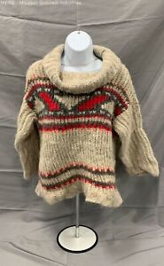 Free People Multicolor Fair Isle Aztec Chunky Knit Turtleneck Sweater - Size ZS