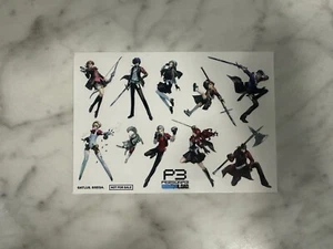 SEGA Atlus Persona 3 Reload RARE Sticker Sheet LE Out of / 6000 NEW - Picture 1 of 1