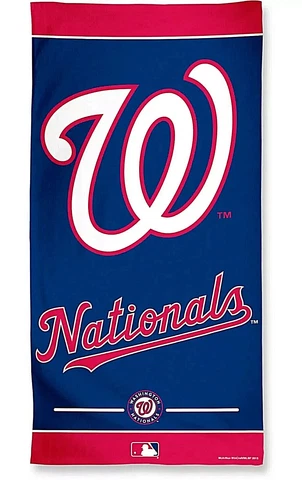 Washington Nationals Beach Towel Size 30" x 60" Cover