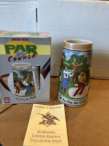 Anheuser ~ Busch Budweiser 1992 ""par de golf para el campo"" Stein - Imagen 1 de 8