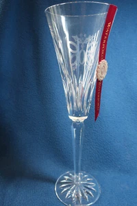Waterford Crystal 12 Days of Christmas 5 Gold rings Champagne Flute Glass - Picture 1 of 11