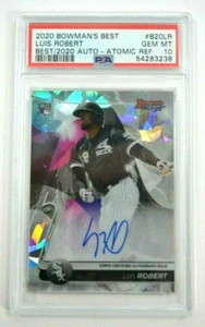 LUIS ROBERT 2020 Bowman's Best of 2020 Auto Atomic Refractor /25 PSA 10 GEM MINT - Picture 1 of 3