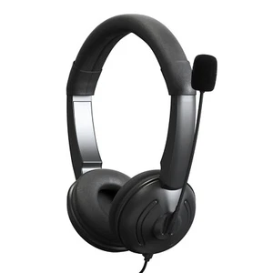 USB Wired Headset with Noise Cancelling Microphone On Ear A5V1 - Picture 1 of 11