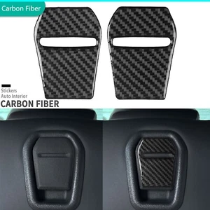 Real Carbon Fiber Interior Seat Back Headrest Cover For Ford Mustang GT 2024-25 - Picture 1 of 22
