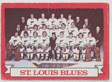 1973-74 OPC St. Louis Blues Team Photo Card #105 Dark Back