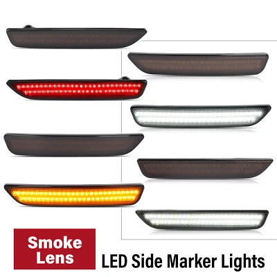 Luz de señalización lateral de lente transparente/humo 2 piezas/4 piezas para Ford Mustang Base GT 2010-2014 Foto 1 de 4