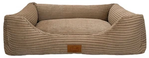 Cama para perros ortopédica Kuschel Cord XS - XL cesta para perros cama Cappuccino - Imagen 1 de 5