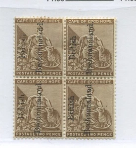 Bechuanaland 1891 2d overprinted block of 4 mint o.g. hinged at top - Picture 1 of 1